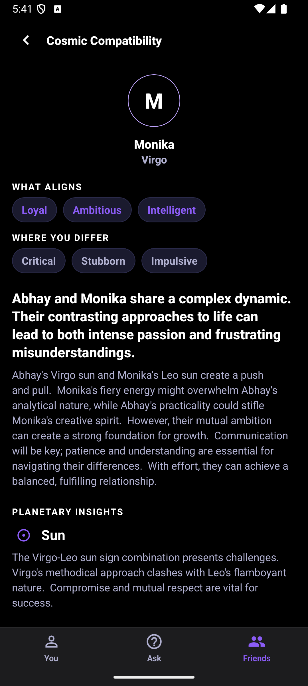 Discover Cosmic Connections Screen
